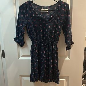 Abercrombie Kids Girls Size 10 Navy Floral Dress
